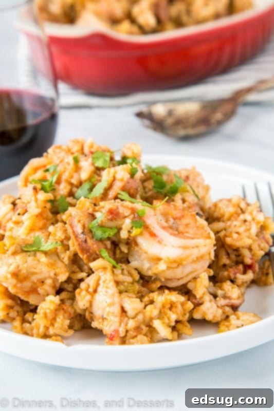 plated jambalaya