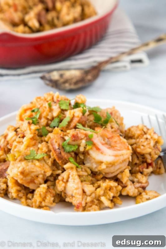 instant pot jambalaya plated