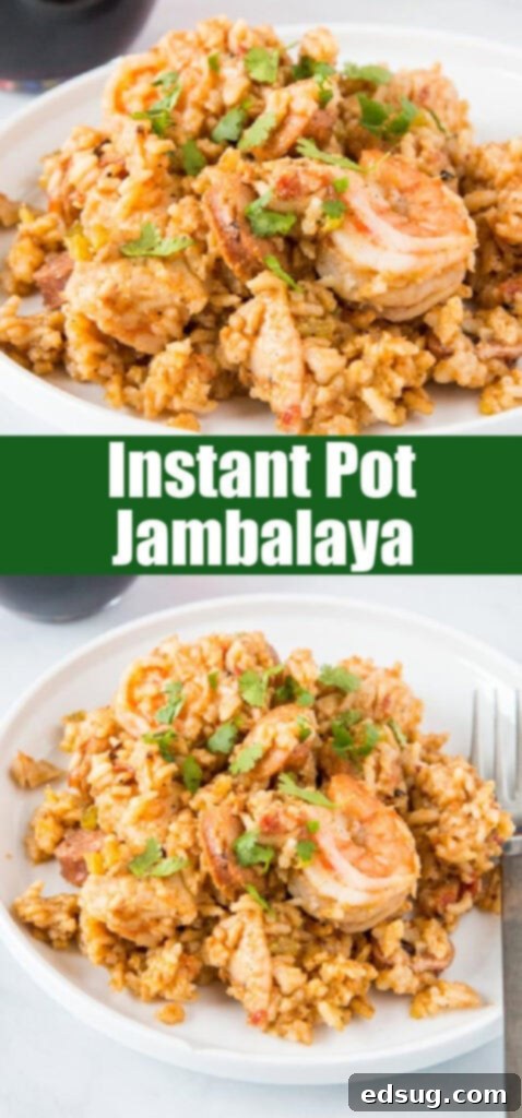 close up jambalaya on a white plate