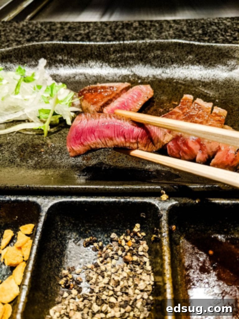 Japan's Legendary Wagyu 2 Perfectly marbled slice of A5 Japanese Wagyu beef