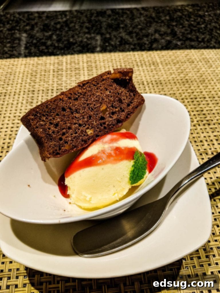 Japan's Legendary Wagyu 7 Creamy ice cream dessert served at Ginza Steak Tokyo