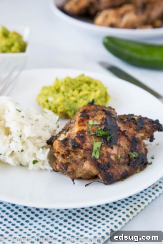 Fiery Jamaican Jerk Chicken 4 Jerk chicken recipe plated beautifully with fresh herbs
