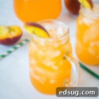 Golden Peach Zest 6 close up of peach lemonade