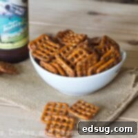 Aromatic Curry Pretzels 1 curried pretzels in a bowl