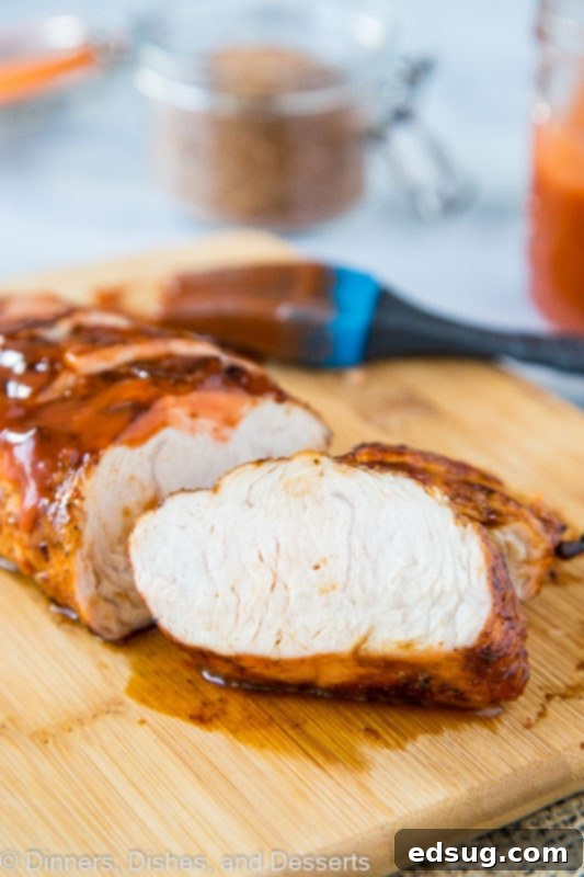 Chargrilled Turkey Tenderloin 2 Sweet and Smokey rubbed turkey tenderloin grilled and brushed with barbecue sauce for a perfect summer meal