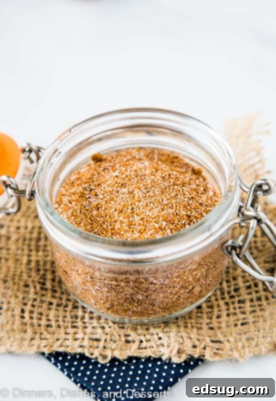 The Essential Dry Rub for Flavor Perfection 3 Sweet and smoky BBQ dry rub in a jar, perfect for any meat. The best homemade spice blend to keep in your pantry for grilling.