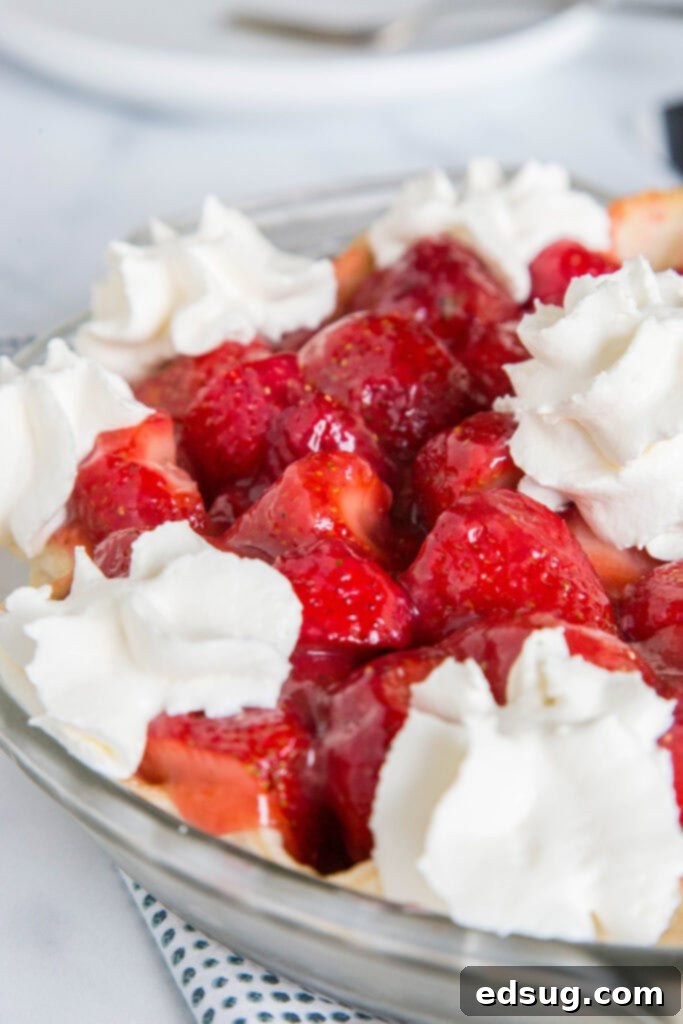 Luscious Strawberry Pie 2 Easy strawberry pie that is perfect for summer get togethers