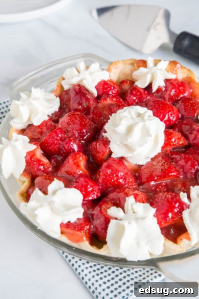 Luscious Strawberry Pie 4 Use fresh summer strawberries for the ultimate dessert! Strawberry pie is a must in the summer