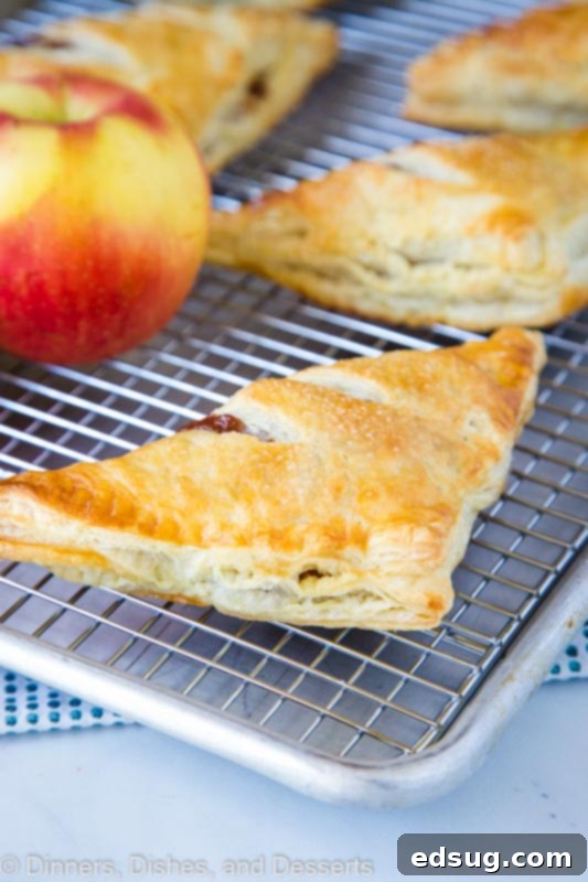 Use store bought puff pastry to make these super flaky and delicious Apple Turnovers in just minutes!