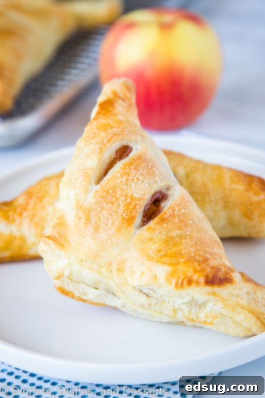 Apple turnovers are super easy and flaky! 