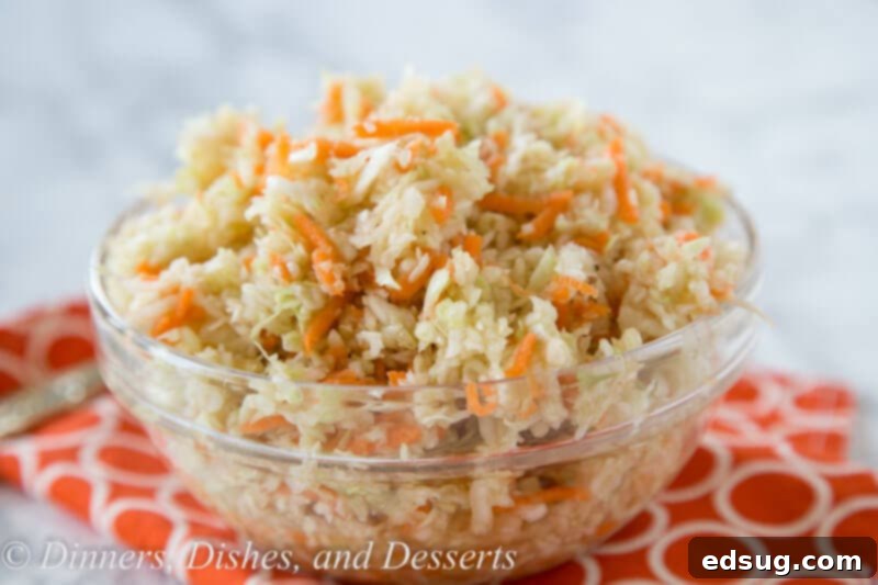 summer coleslaw in a bowl