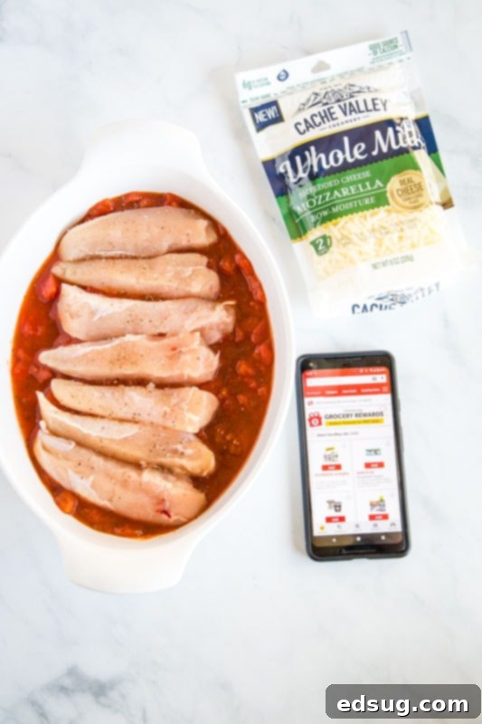 Baked chicken using Cache Valley cheese