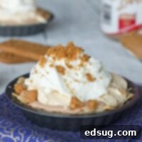 Biscoff Bliss Mousse Pie 1 Biscoff Mousse Cream Pie - a creamy no bake dessert