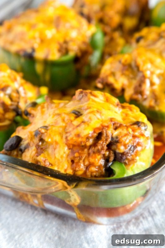 Taco night just got better with these stuffed peppers, loaded with all your favorite Mexican flavors.