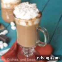 pumpkin hot chocolate in a mug