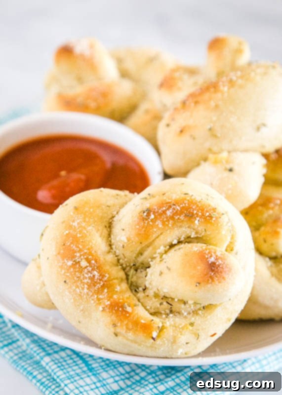 Pizza night just got better with these homemade parmesan garlic knots