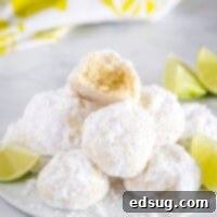 Zesty Lime Cooler Cookies 6 Food on a plate, with Cookie and Lime