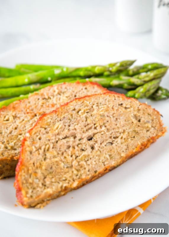 Ground turkey meatloaf that is not only healthy but delicious