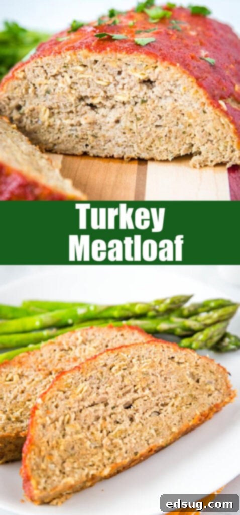 close up turkey meatloaf on a cutting board