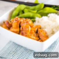 Sweet & Sticky Teriyaki Chicken Bowls 8 Honey Teriyaki Chicken Bowls - dinner does not get much easier than this!  Pieces of tender chicken cooked in a slightly sweet teriyaki sauce and served over rice.