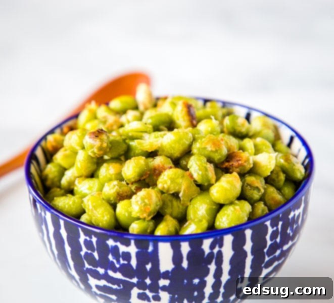 A bowl of food edamame