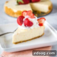 Instant Pot Cheesecake - rich and creamy cheesecake that is made in the Instant Pot! So much easier and faster than a traditional cheesecake with all the same taste and texture.