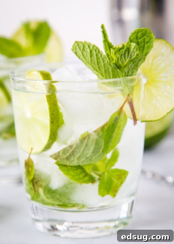 Minty Agave Bliss 2 A combination of a classic margarita and a classic mojito in one glass with fresh mint and lime
