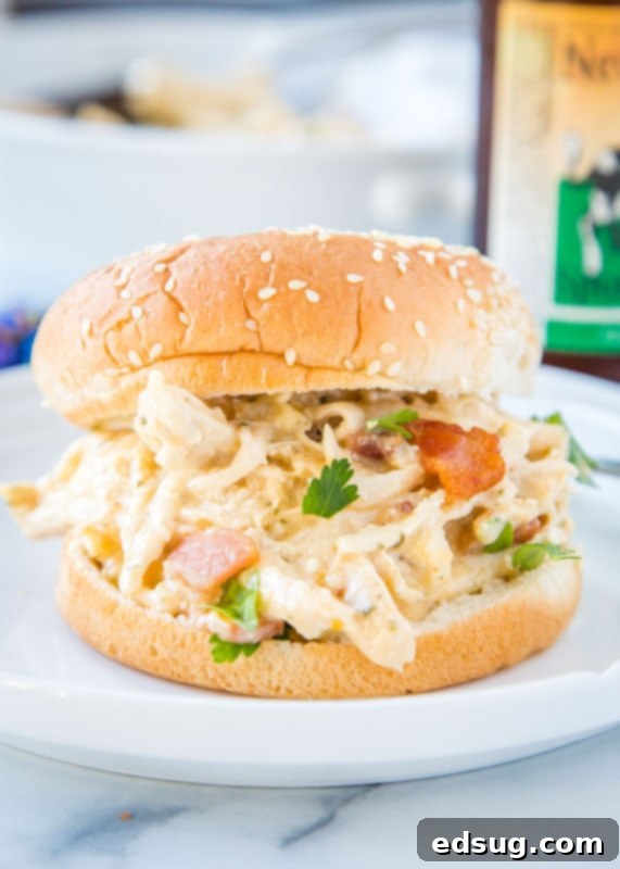 Irresistible Instant Pot Crack Chicken 2 Creamy Instant Pot Crack Chicken with cream cheese, bacon, ranch seasoning mix, and cheddar cheese