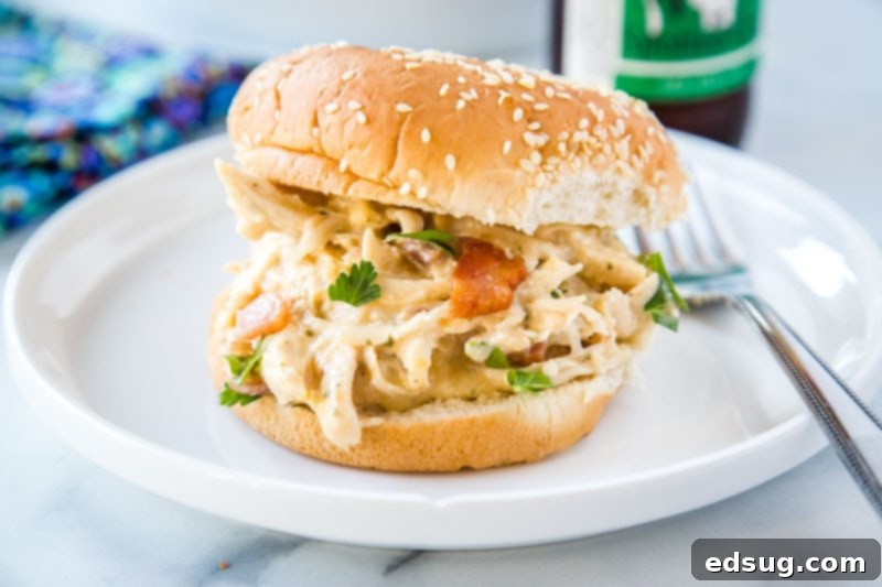 Irresistible Instant Pot Crack Chicken 6 Instant Pot Crack Chicken - a delicious combination of cream cheese, chicken, ranch dressing mix, bacon, and cheddar cheese that all comes together in a creamy and delicious meal!