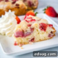 Velvet Strawberry Delight 6 Easy Strawberry Cake - Use fresh strawberries to make this tender and delicious cake. It has a tasty sugary crust on the outside and is moist and almost custardy center. It is super easy to make and great for any occasion.