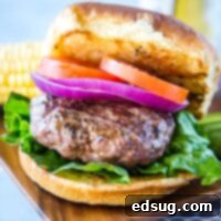 The Best Classic Hamburgers - homemade hamburgers are simple but absolutely delicious. Just a few staple ingredients and you have a thick and juicy burger that is perfect for any summer day!