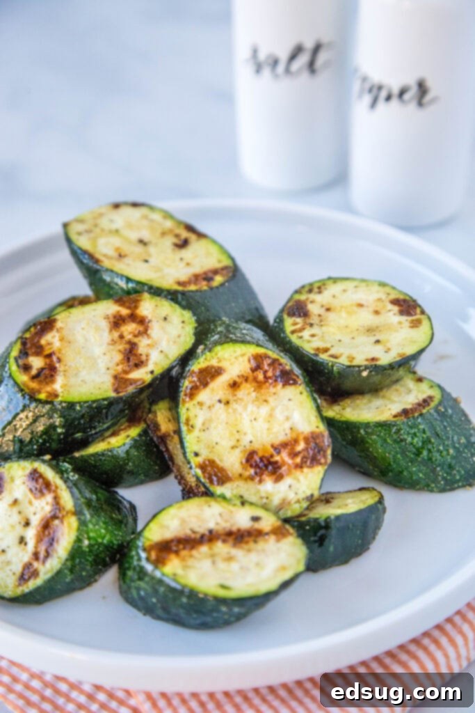 zucchini that has been grilled on white plate