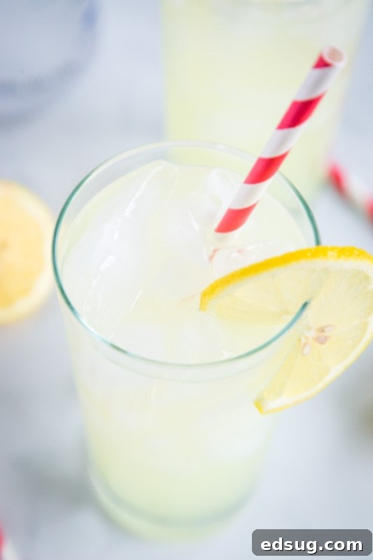 Refreshing Vodka Lemonade 3 Ingredients for a refreshing lemonade and vodka cocktail, including fresh lemons, simple syrup, and a bottle of vodka