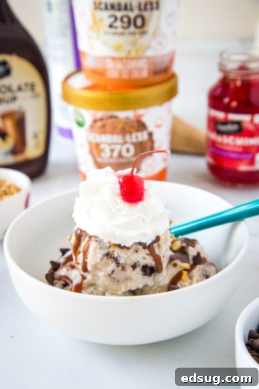 Build Your Own Sundae Bar 3 diy sundae bar with whipped cream, chocolate sauce, and a cherry