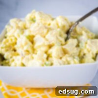 Timeless Potato Salad 6 Classic Potato Salad - a homemade potato salad that is just like mom used to make. Super creamy, tangy, easy to make and the perfect addition to any summer meal!