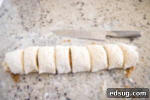 Warm Cinnamon Swirls 12 sliced into 8 pieces