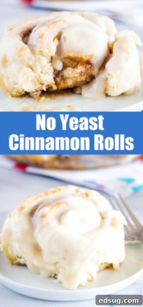 Warm Cinnamon Swirls 7 quick and easy breakfast roll for pinterest pin