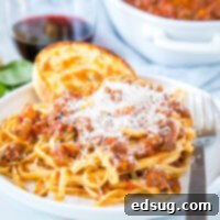 Instant Pot Bolognese - make Italian style bolognese sauce in the Instant Pot. So rich and delicious and ready in a fraction of the traditional recipe!