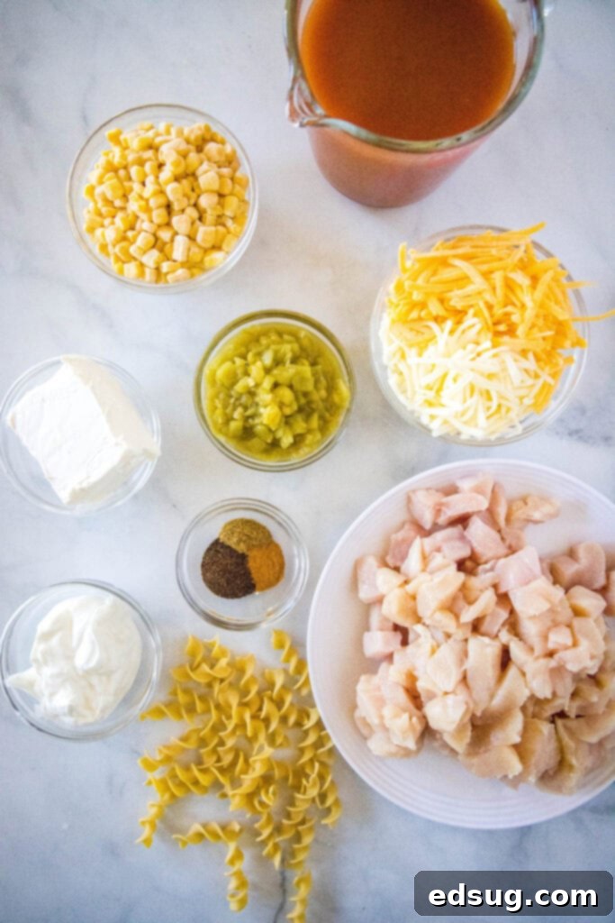 Enchilada Pasta Bake 3 ingredients for enchilada pasta casserole