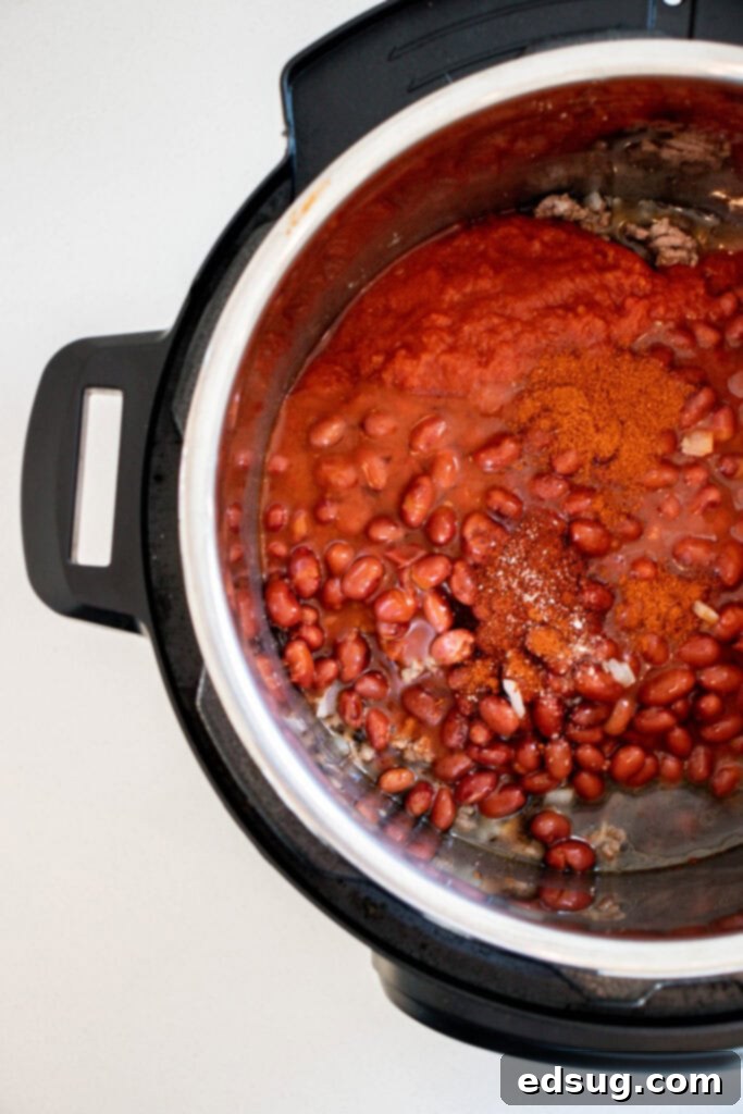 Instant Pot Turkey Chili 3 turkey chili in the instant pot