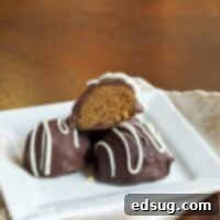 gingerbread biscoff truffles on a plate