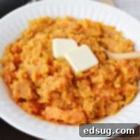 The Easiest Instant Pot Sweet Potatoes 8 close up mashed sweet potatoes