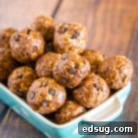 Energy-Boosting Almond Butter Bites 7 bowl of protein balls - finished almond butter protein balls