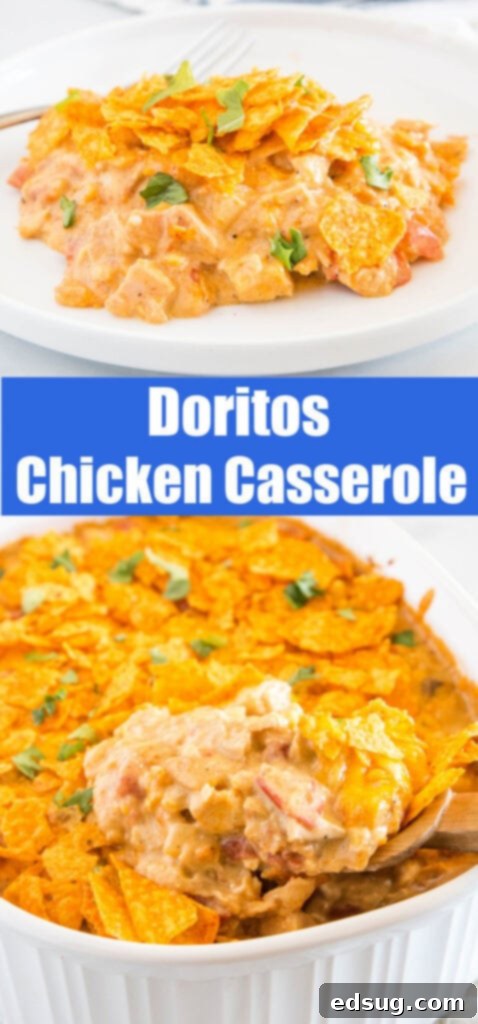 Crunchy Dorito Chicken Bake 6 casserole college for pinterest
