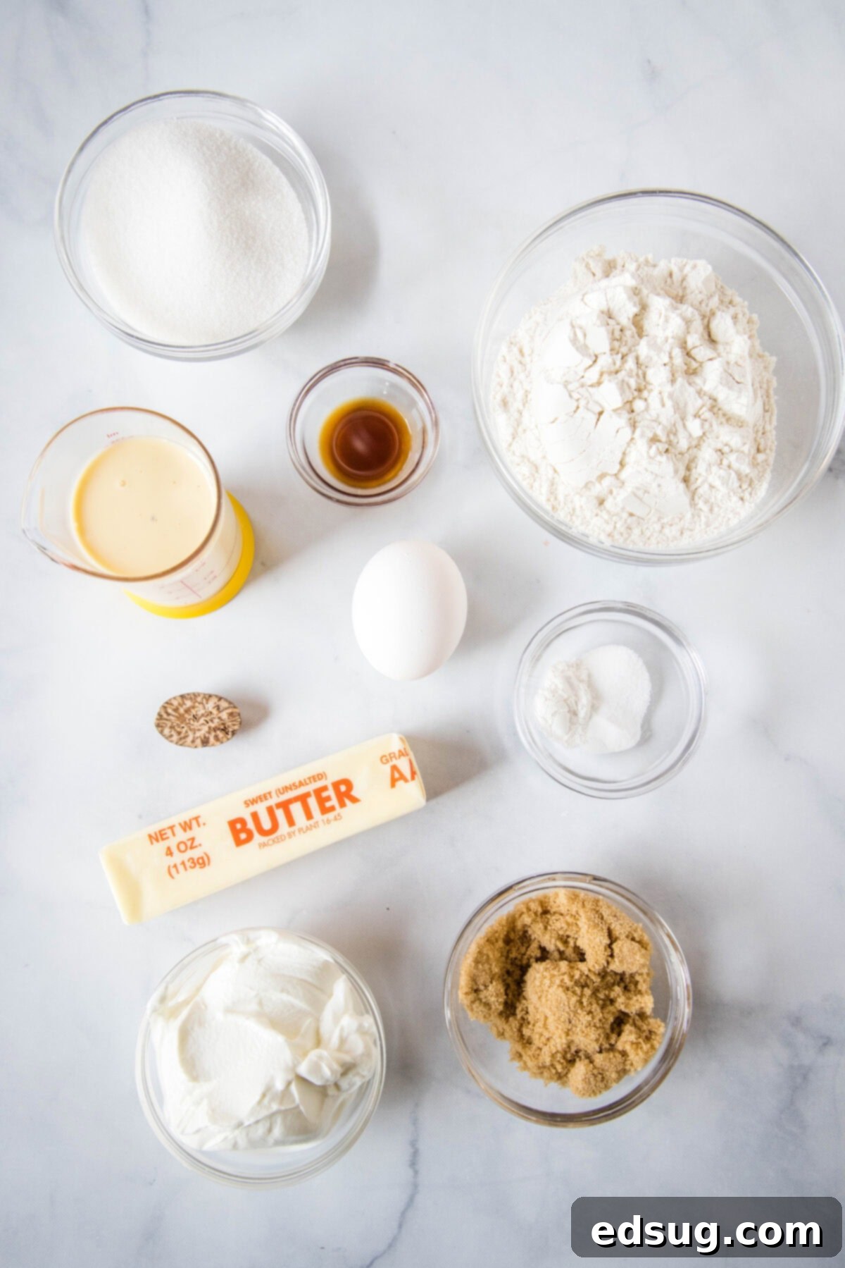 Festive Eggnog Crumb Cake 2 eggnog coffee cake ingredients