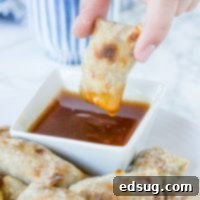 baked wontons dipped in chili sauce