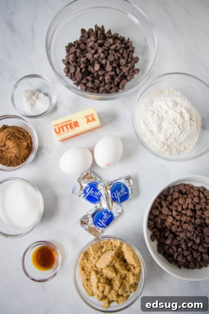 Peppermint Fudge Dreams 3 peppermint patty cookie ingredients