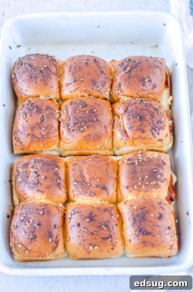 baked ham sliders