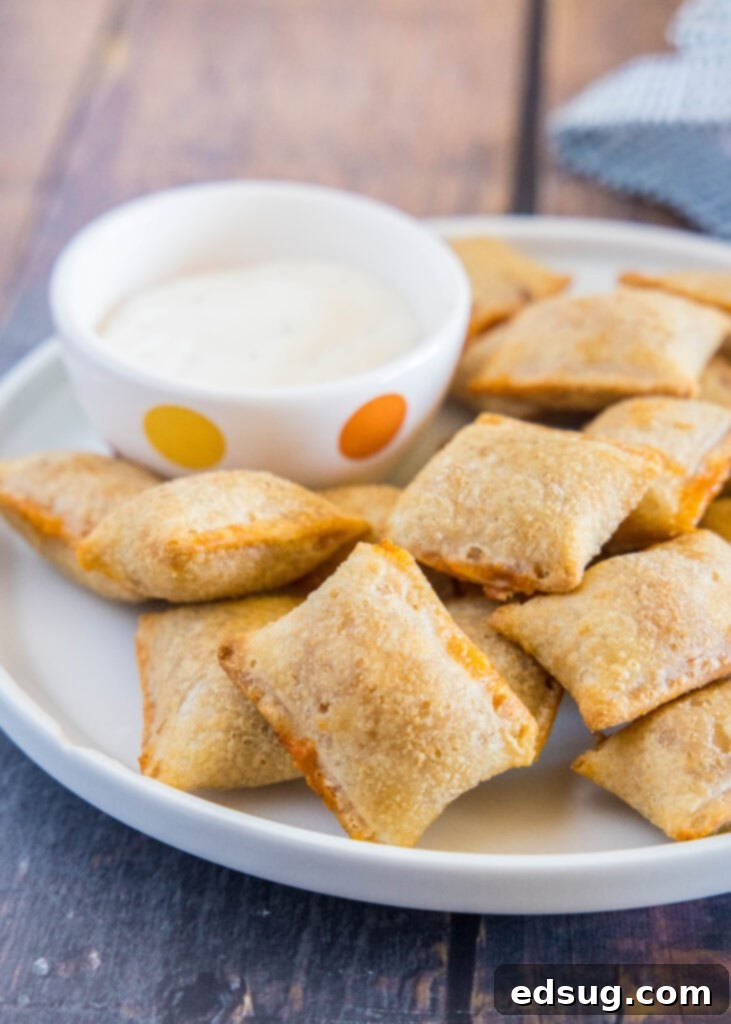 cooked pizza rolls in plate
