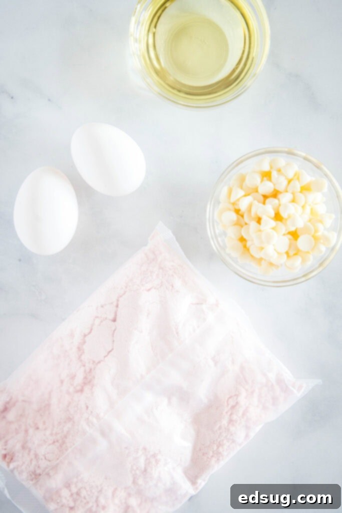 strawberry brownie ingredients
